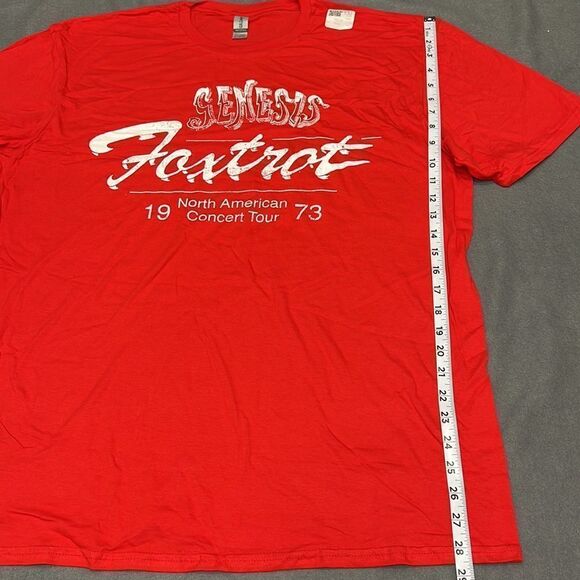 Genesis Foxtrot Tour Men’s Red Short Sleeve T-Shirt Size XL - Picture 5 of 8